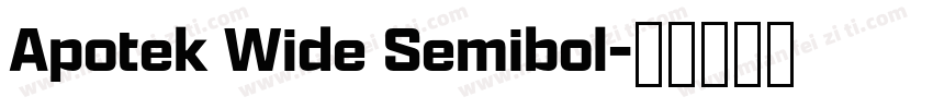 Apotek Wide Semibol字体转换